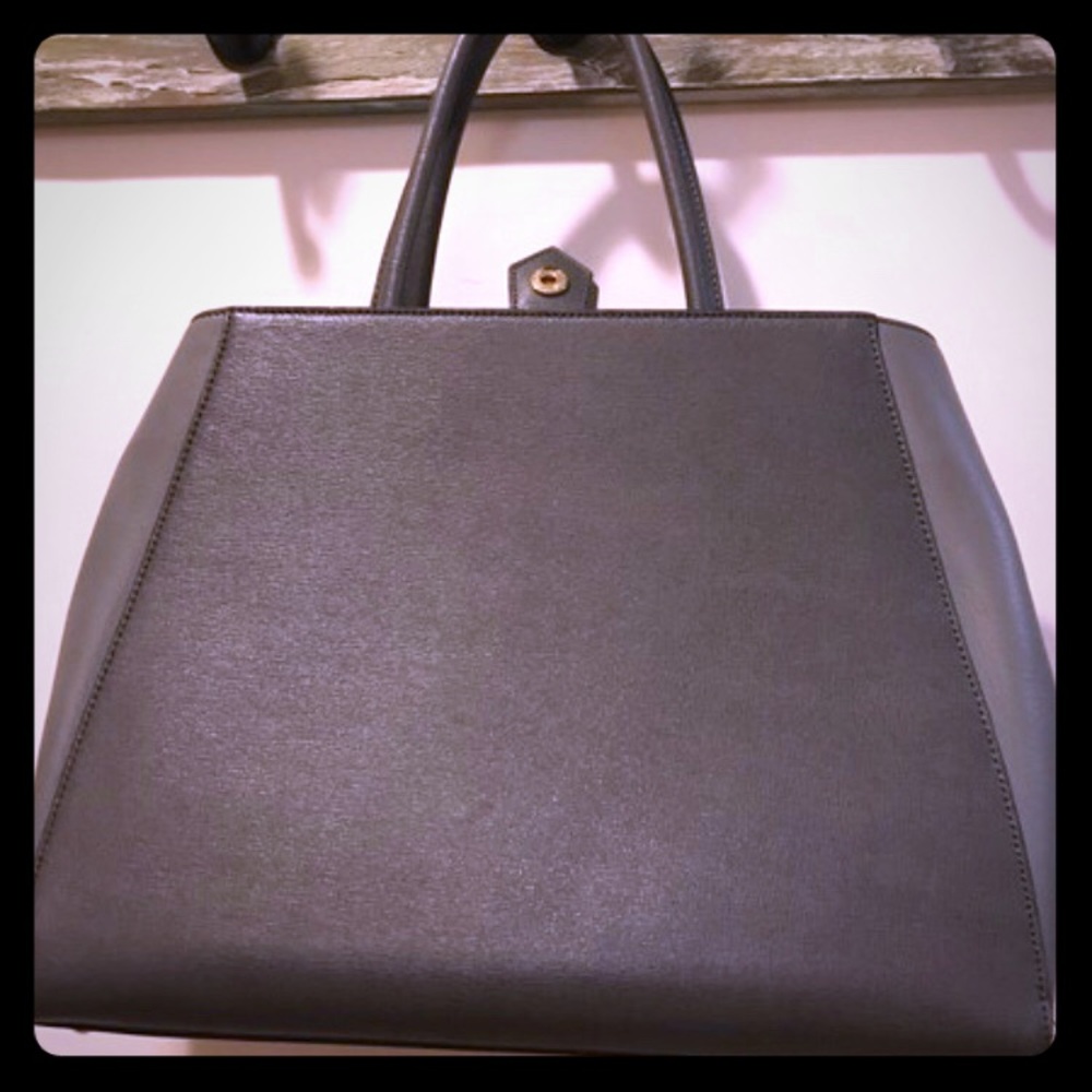Fendi 2Jours Tote Bag, Medium, in Grey